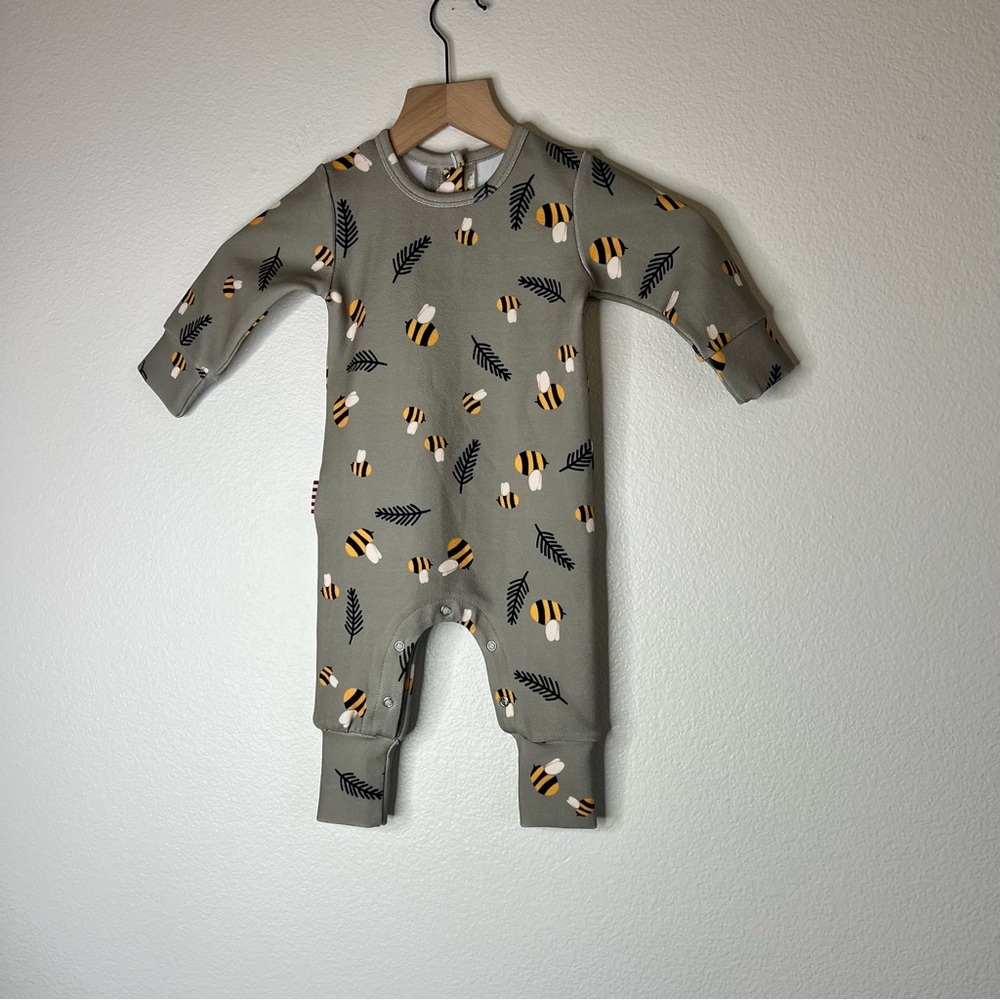 SookiBaby Bee Print Kids One Piece 9-12M